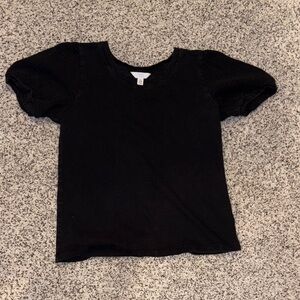 Time and Tru Black Kids Short Sleeve Tee